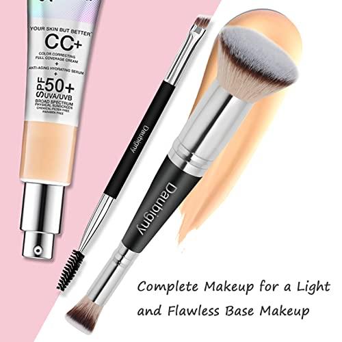 Daubigny Makeup Brushes Dual-ended Flat Foundation Brush Concealer B 並行輸入｜shop-lemon｜07