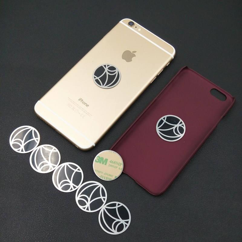 メタルプレート 2枚 Mサイズ 車載マグネットホルダー用 端末側 3M製