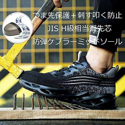 マンディー 安全靴 あんぜん靴 作業靴 スニーカー レディース メンズ 鋼先芯 Jis H級相当 おしゃれ 軽量 通気 ワークマン シューズ 滑 新品即決