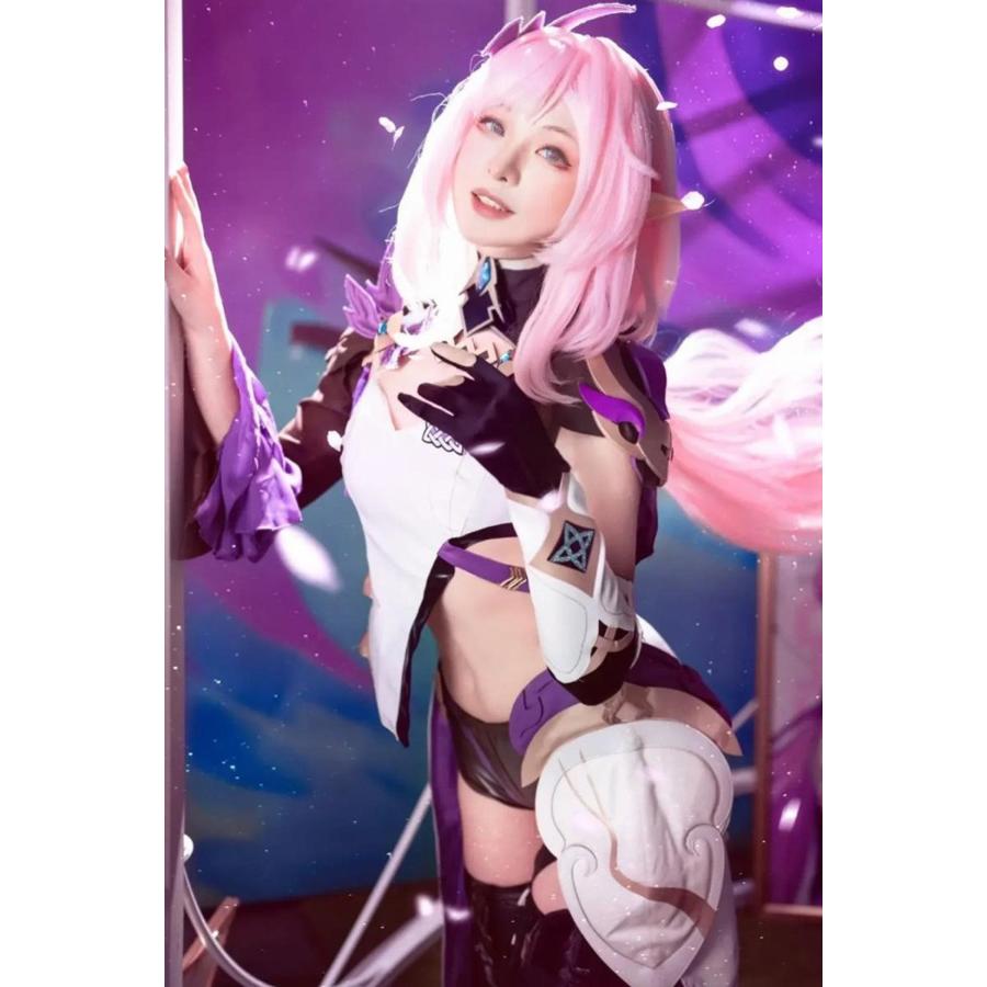 崩壊3rd エリシア コスプレ衣装 コスプレ ウィッグ 靴 学園祭 イベント