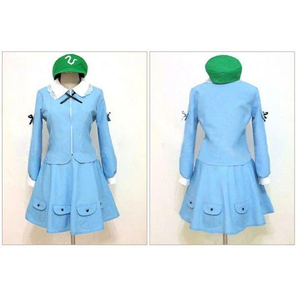 東方Project 河城にとり コスプレ衣装 ブーツ ウィッグ付き コスプレ衣装 東方Project 河城にとり ウィッグ 靴 風神録 : マンテン