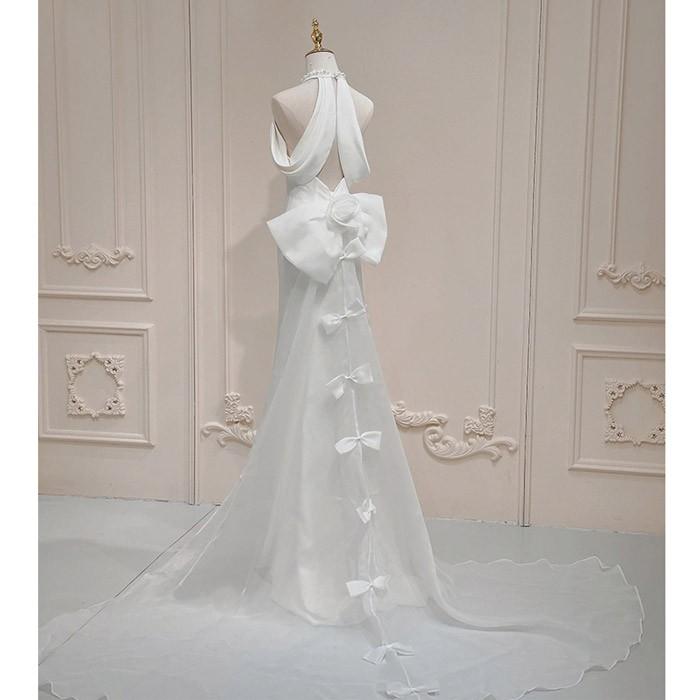 ウェディングドレス マーメイドドレス ロングドレス 演奏会 背中開き ドレス イブニングドレス パーティー ホワイト ピアノ 発表会 袖なし ノースリーブ トレーンドレス 二次会 花嫁 結婚式 ドレス 卒業式 謝恩会 披露宴 お呼ばれ ウェディングドレス マーメイドドレス ロングドレス 演奏会 背中開き