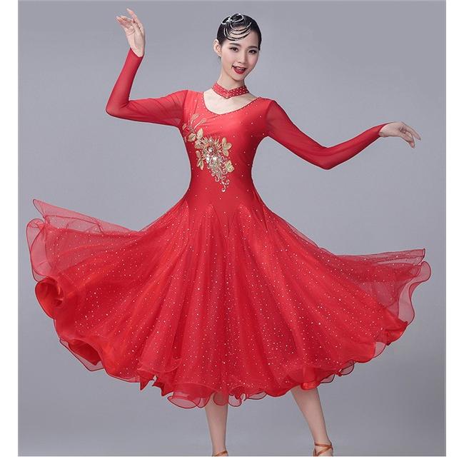 社交ダンスドレス レッスンウェア　発表会 パティー　ミニデモ　S ～M 楽天市場】社交ダンスドレス レディース モダンドレス スタンダード