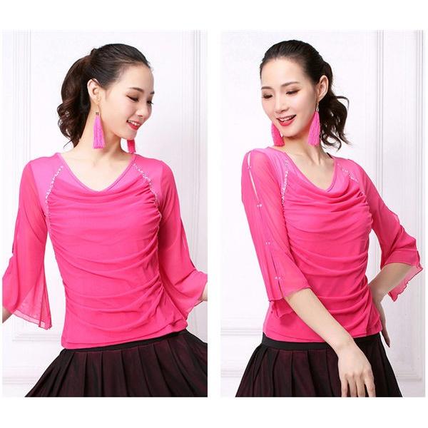 社交ダンス トップス 女性 衣装 上着 競技着 モダンラテンダンス用上着