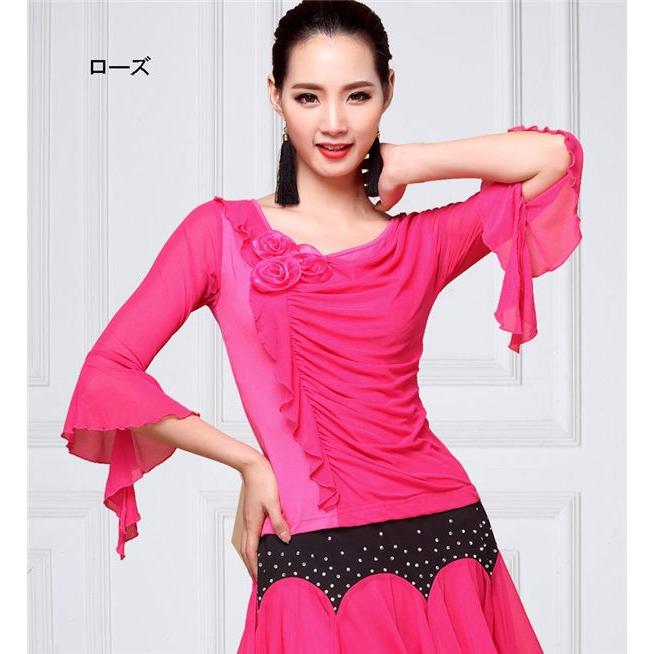 社交ダンス トップス 女性 衣装 上着 競技着 モダンラテンダンス用上着