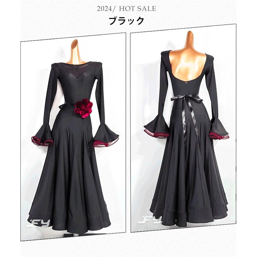 社交ダンスドレス モダンドレス 黒 赤 社交ダンス衣装 社交 社交ダンスドレス モダンドレス 黒 赤 社交ダンス衣装 社交