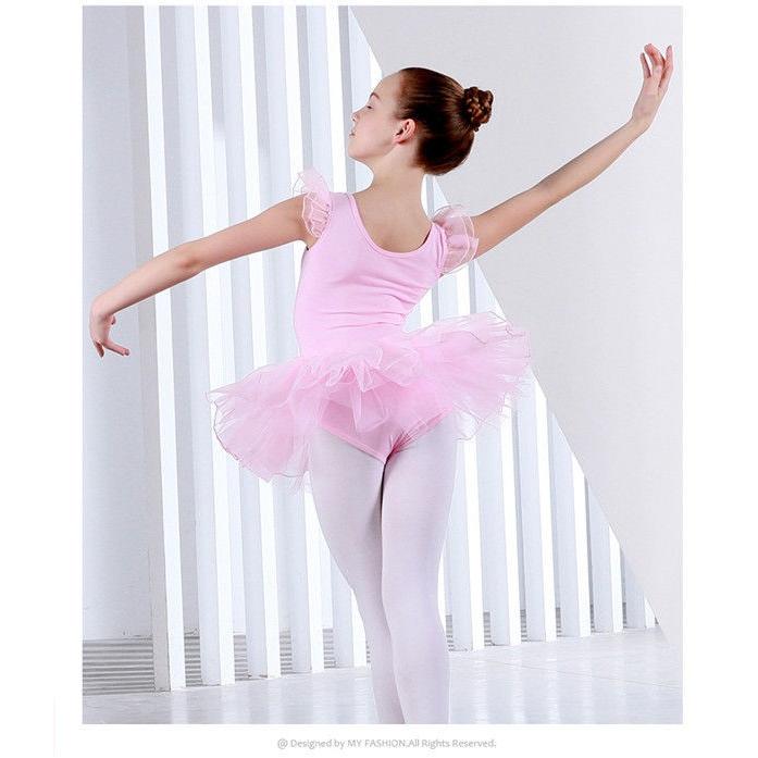 バレエ レオタード 子供 キッズ チュチュ バレエダンス 股下スナップ