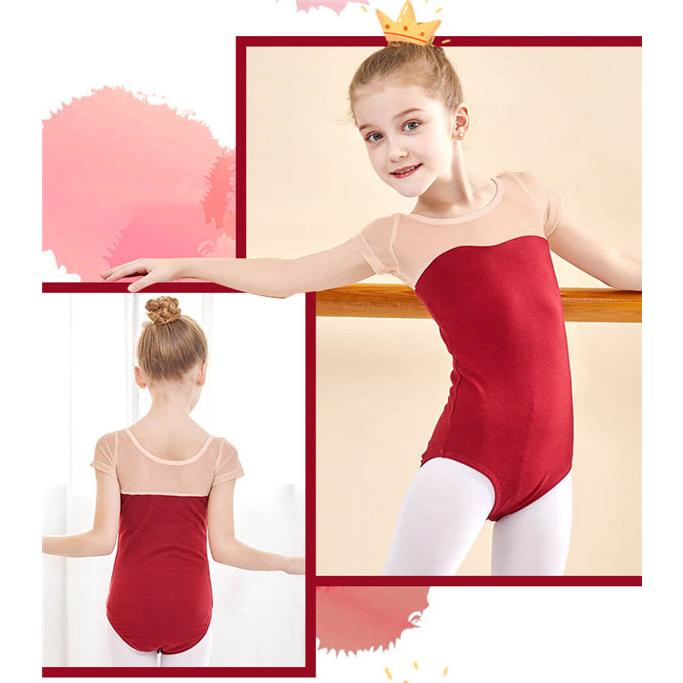 7カラー バレエ レオタード 子供 キッズ バレエ形体服 バレエダンス