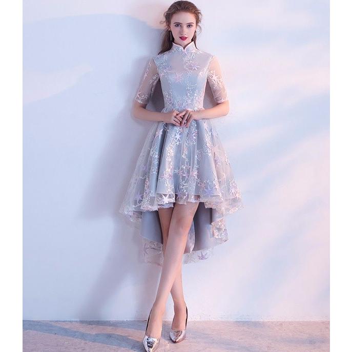 星柄ドレス グレードレス アイボリードレス 結婚式パーティードレス 成人式ドレス ドレス フィッシュテール パーティードレス サイズ指定可 D9359f0 マンテンショップ 通販 Yahoo ショッピング