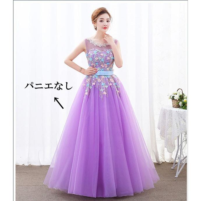 3カラー・5サイズ ロングドレス 他と被らない ピアノ 発表会 ドレス