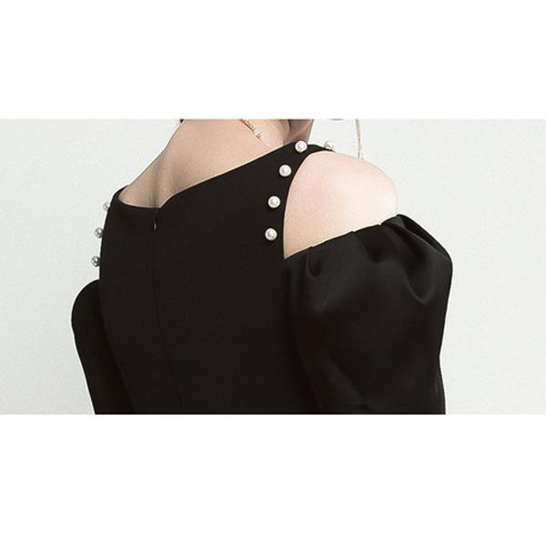 パーテイードレス 膝丈ワンピース ショートドレス 大人 肩出し 演奏会