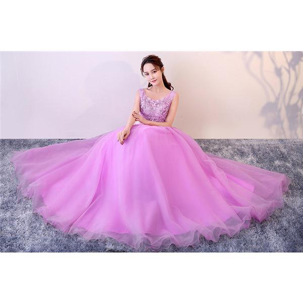 カラードレス ウェディングドレス ロングドレス 演奏会 ピアノ 発表会