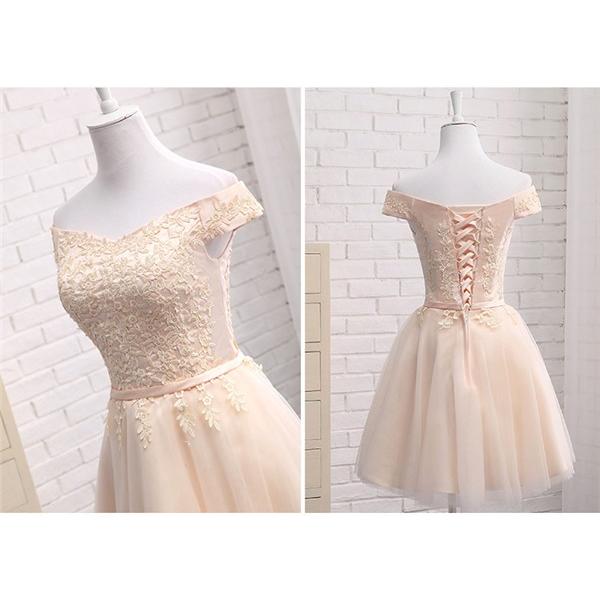 ワンピース ドレス ブライズメイド オフショルダー ロングドレス 膝上