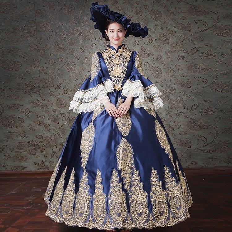 ロングドレス 演奏会 ドレス 大人 ピアノ 発表会 貴族 演奏会 袖あり お姫様 カラードレス ステージ 衣装 舞台 演奏会 ステージドレス 中世