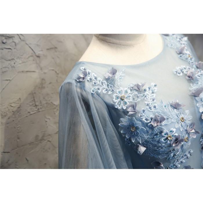 豪華 ロングドレス 演奏会 刺繍 ドレス ロング ステージ 花の妖精