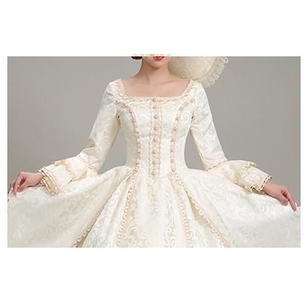 お姫様ドレス ロング貴族ドレス 中世ヨーロッパ スクエアネック 上品 帽子付き 演奏会 舞台 ゴージャス 撮影 お色直し 結婚式 コスプレ お姫様ドレス ロング貴族ドレス 中世ヨーロッパ スクエアネック 上品