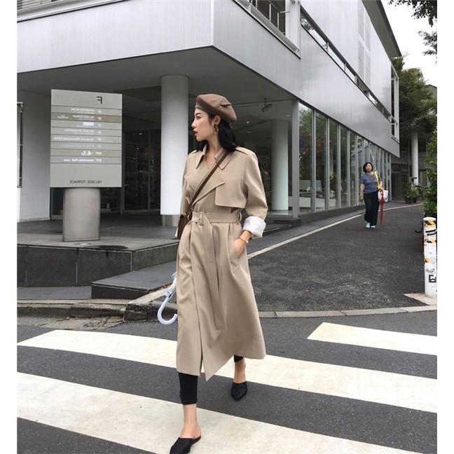 トレンチコート レディース ロング丈 スプリングコート テロンチ 韓国風 定番 コート コート ロング丈 体型カバー 大きいサイズ ロングコート 通勤 Dc029l6 マンテンショップ 通販 Yahoo ショッピング