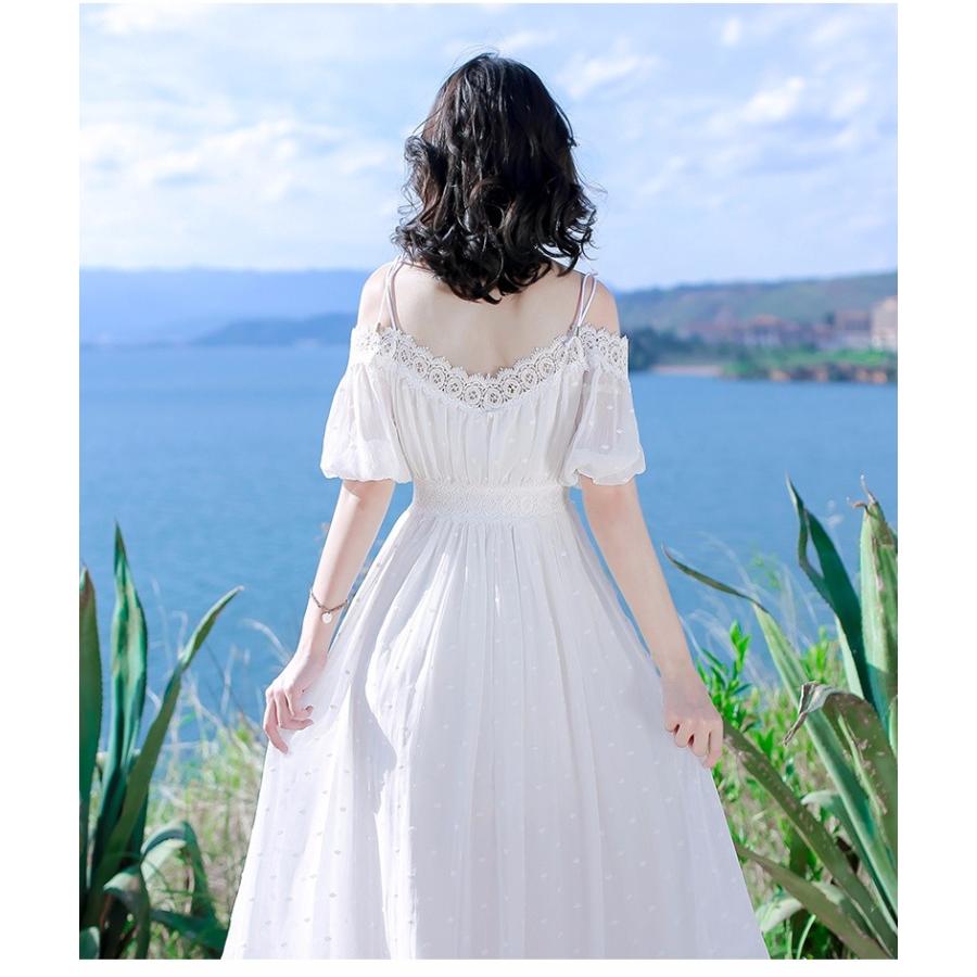 サマードレス レディース リゾート ビーチ 膝丈 ボヘミアン風 海デート