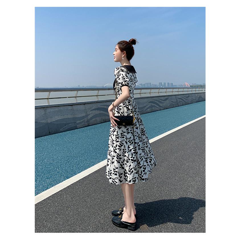 ワンピース 大人可愛い 夏ワンピース 袖あり 半袖 レディース おしゃれ ロング丈 夏ワンピ 可愛い リゾートワンピ 旅行 Dd038x2 マンテンショップ 通販 Yahoo ショッピング