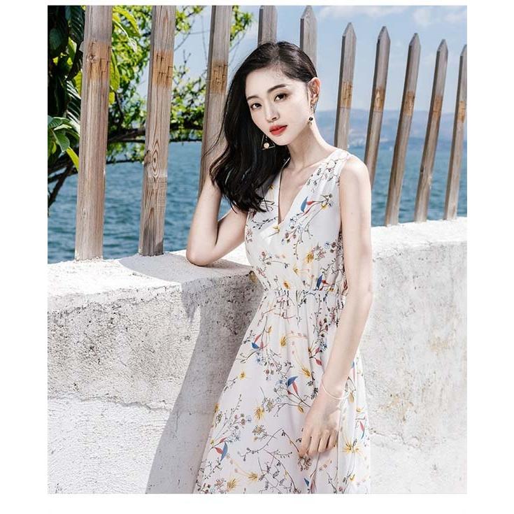 ワンピース 大人可愛い 夏ワンピース 花柄 Vネック ノースリーブ ワンピース 大人可愛い 夏ワンピース 花柄 Vネック ノースリーブ