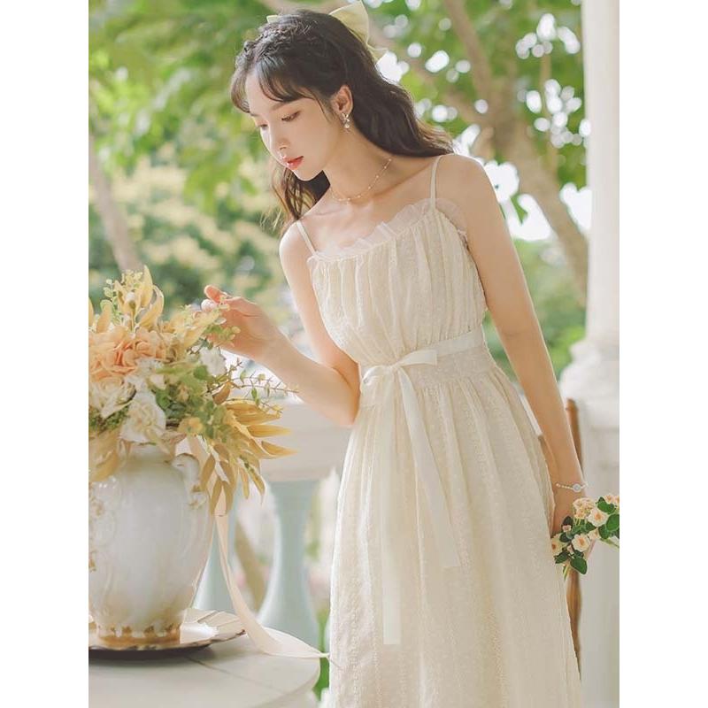 キャミソールワンピ 大人可愛い 夏ワンピース キャミソール ノースリーブ 肩出しミモレ丈 夏ワンピ Aライン ワンピース 袖なし Dd078g5 マンテンショップ 通販 Yahoo ショッピング