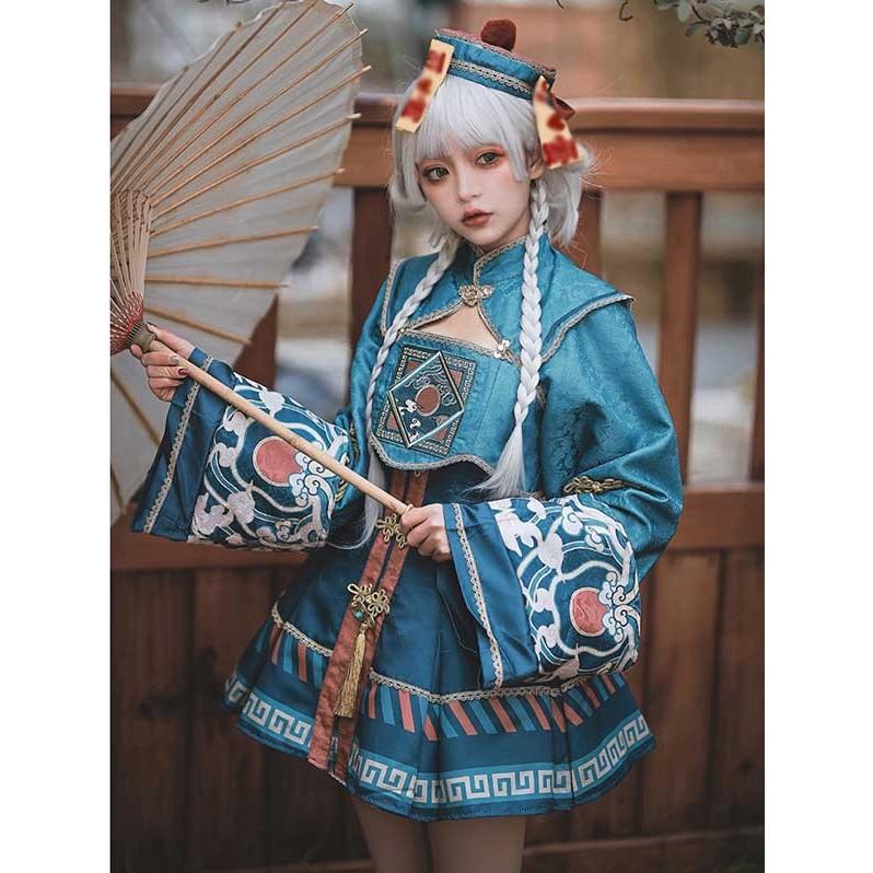 ハロウィン ロリータ 中華風 チャイナ キョンシー ゾンビ ハロウィン ロリータ 中華風 チャイナ キョンシー ゾンビ