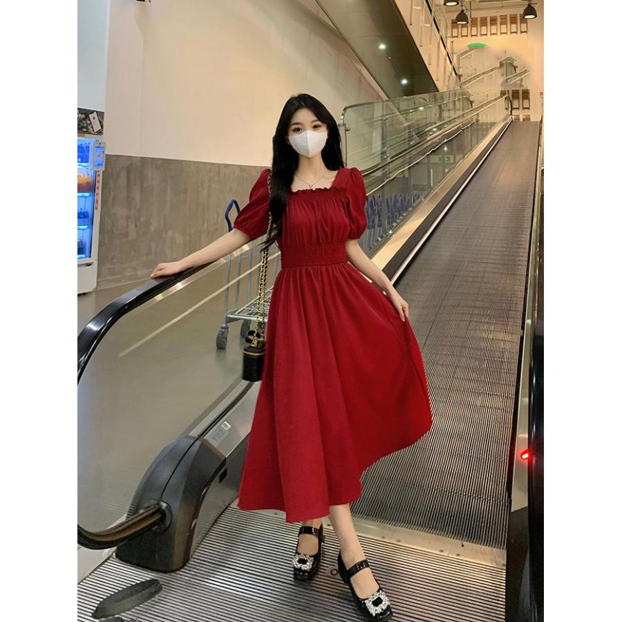 ワンピース 夏ワンピース レディース ミモレ丈 短袖 オシャレ 大きい