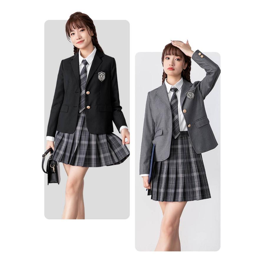 卒業式 スーツ 女の子 制服 5点セット 6点セット 長袖 女子高生
