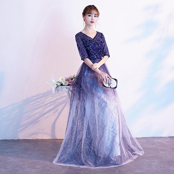 ロングドレス 演奏会 母親 結婚式ワンピース ドレス 大人 ピアノ 発表