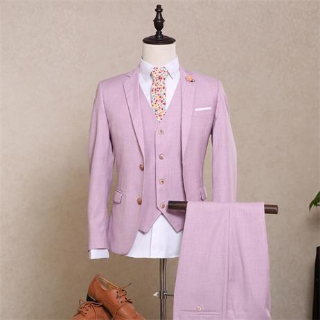 ピンクスーツ 2ボタンスリムスーツ ビジネススーツ シングル メンズスーツ 紳士服 suit ベスト付き メンズ大きいサイズおしゃれスーツdg599f0f0C3