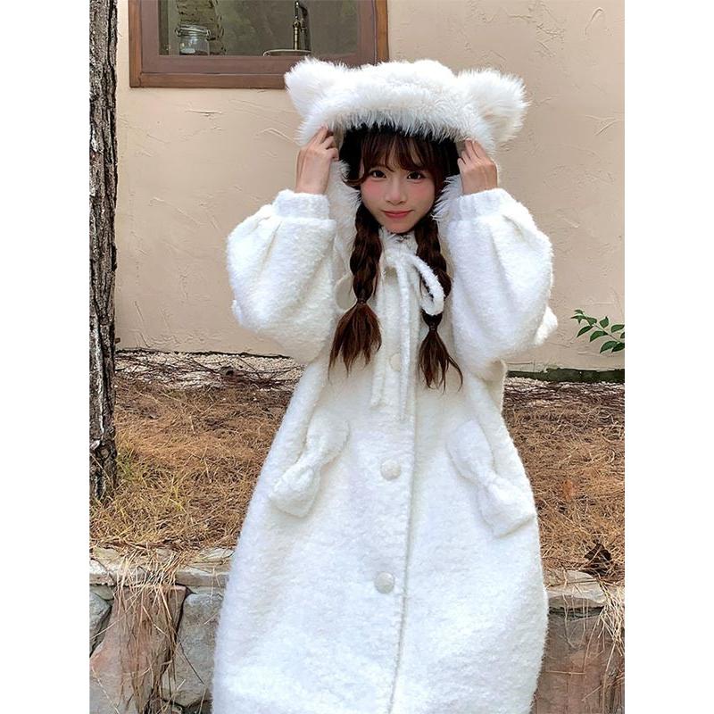 °.☁️ もこもこデザインが可愛いコート ☁️.° ボア チェック柄 ダッフルコート もこもこ 可愛い ロングコート