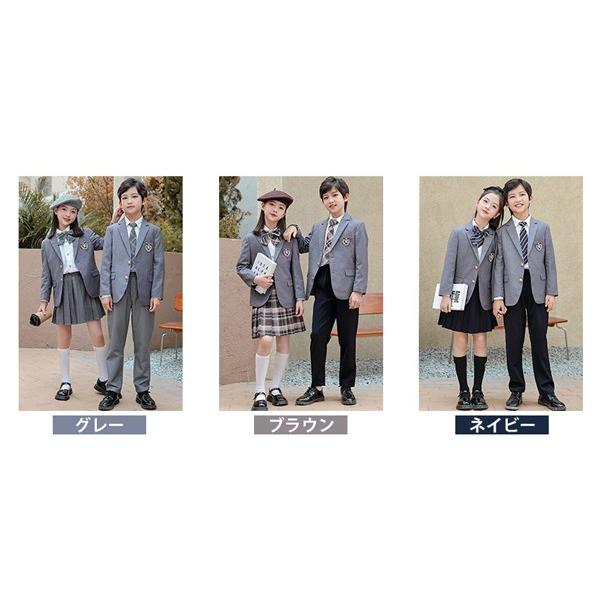 入学式 卒業式 制服 スーツ チェック柄 男女兼用 セット ジュニア