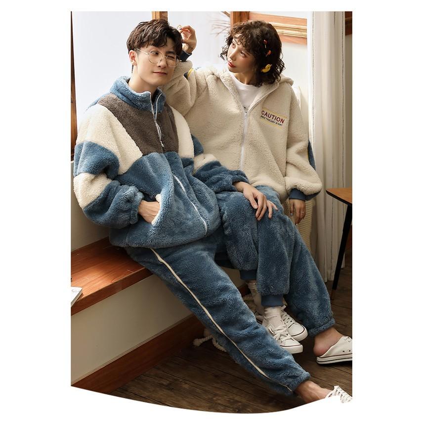 受注生産 カップル パジャマ ペア 冬 あったかパジャマ あったかい モコモコ カップル 部屋着 裏起毛 ペアパジャマ 冬向きルームウェア 長袖 もこもこ 韓国 Dh010x2 マンテンショップ 通販 Yahoo ショッピング
