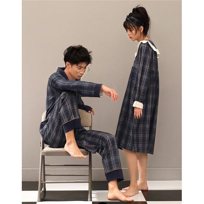 新規購入 格子縞 ペア パジャマ パジャマ レディース かわいい 長袖 パジャマ ワンピース パジャマ 夏 春 ルームウェア メンズ パジャマ 前開き カ ブランドおしゃれ Www Endocenter Com Ua