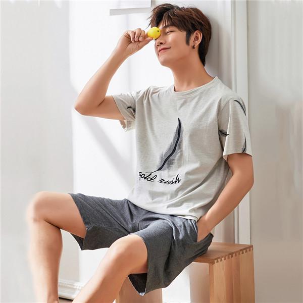 780円 国際ブランド パジャマ メンズ 半袖 綿 夏用 上下セット ナイトウエア ルームウエア パンツ 大きいサイズ 部屋着 韓国風 寝間着 結婚祝い 父 誕生日