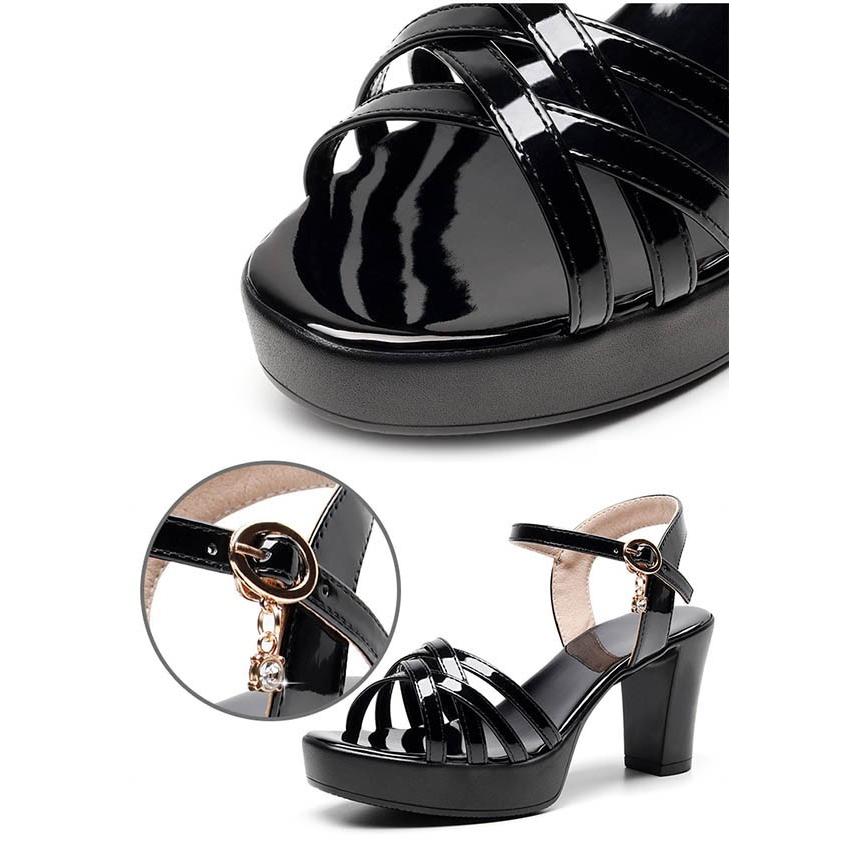 サンダル レディース 太ヒール ストーム 厚底 夏 ベルト ストラップ