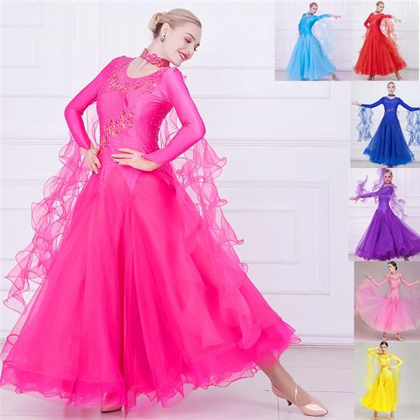 7カラー 社交ダンス 衣装 モダンドレス ラテンドレス 社交ダンスドレス