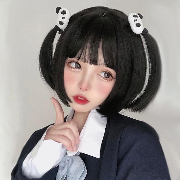ウィッグ フルウィッグ ボブウィッグ ブラック ブラウンボブ姫カット