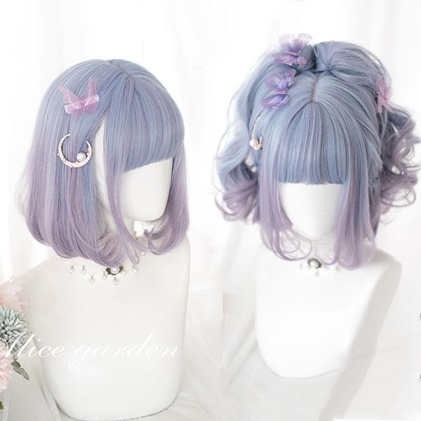 最新アイテム ウィッグ メッシュ ショートボブ ボブヘアー ロリータ かつら 巻き毛 内巻き ぱっつん前髪 前髪あり コスプレウィッグ 耐熱ウィッグ Materialworldblog Com