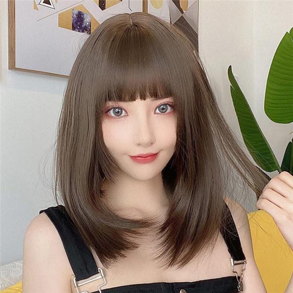 ウィッグ フルウィッグ ミディアムウィッグ セミロング 内巻き ストレート ボブウィッグ ボブヘアー かつら 原宿 茶髪 耐熱ウィッグ ミディアム 仮装用ウィッグ ご入金後 ご注文をキャンセルできかねます 確認済 Idealauto Ee