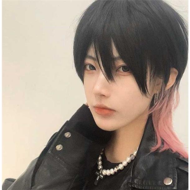 アイドル風 インナーカラー メンズ ウィッグ 紳士 フルウィッグ 前髪あり コスプレ 男装 おしゃれ かっこいい dp148g4g4w9｜shop-manten｜09