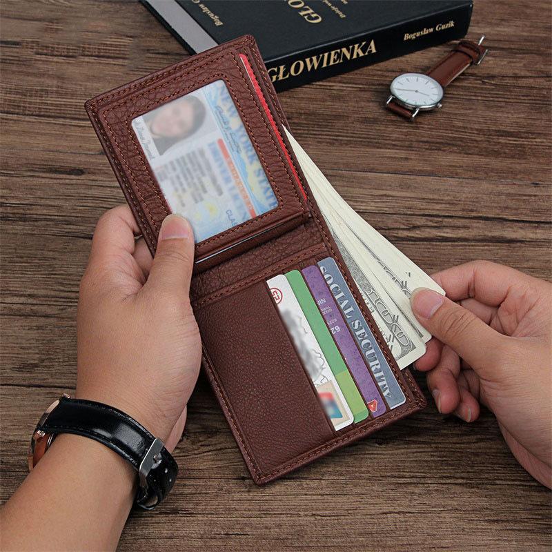 牛革 財布 メンズ 二つ折り2つ折り財布コンパクト 短財布本革チェック