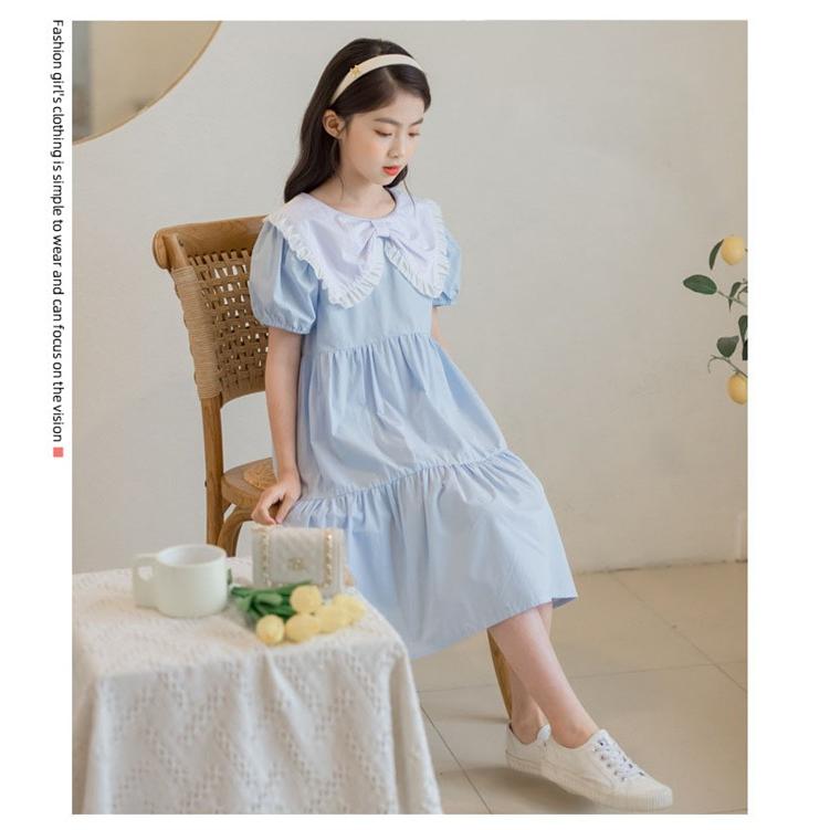 ワンピース キッズ キッズワンピース リボン 半袖 女の子 子供 発表会