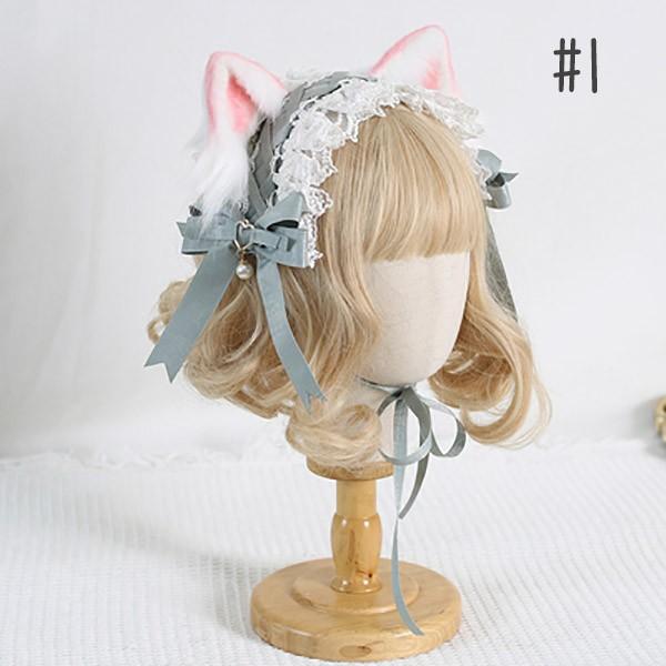 猫耳 カチューシャ ヘッドドレス コスプレ小道具 ロリータ ロリィタ