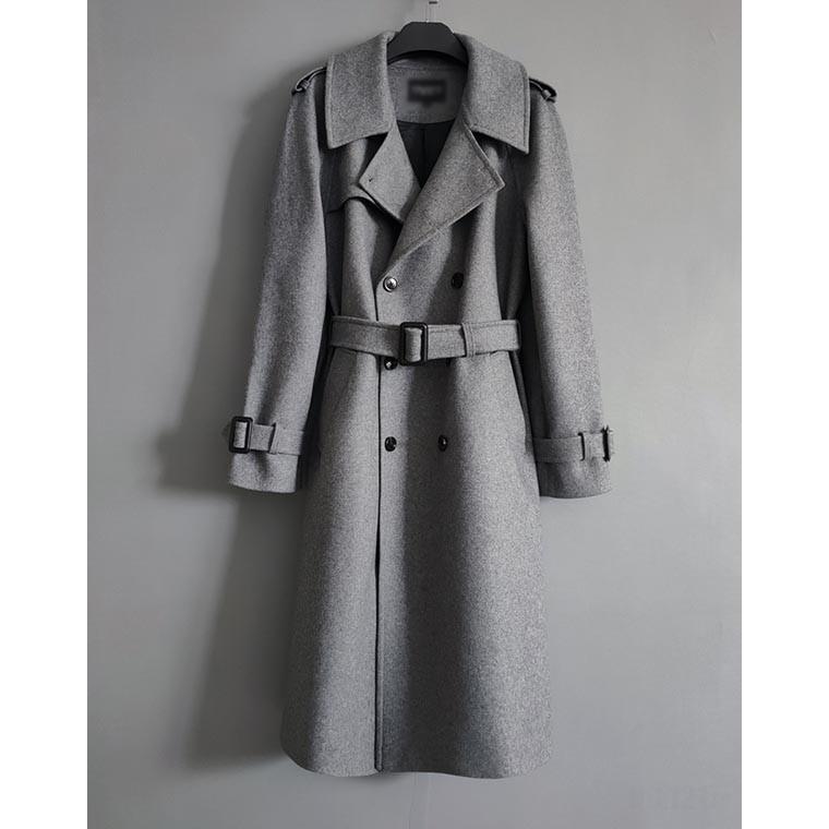 トレンチコート メンズ アウター コート ロング丈 カジュアル 無地 春