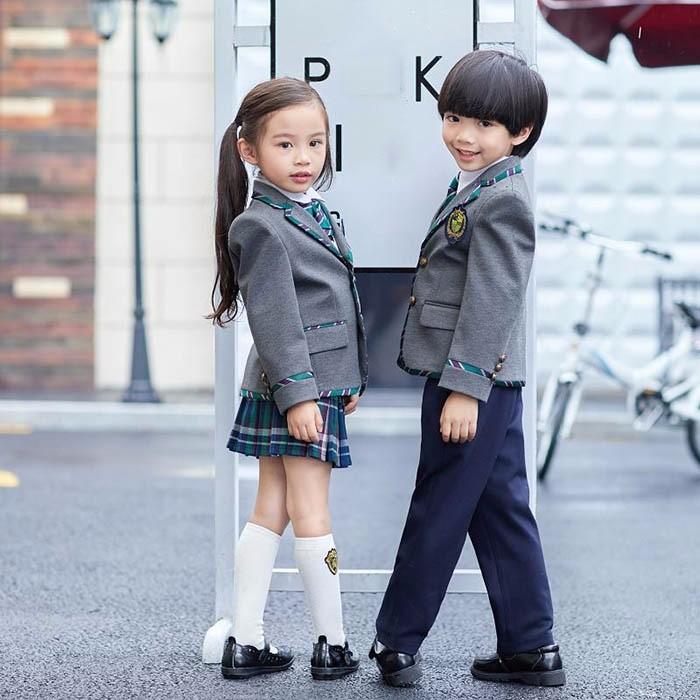 フォーマルスーツ 子供 卒業式 キッズスーツ 制服 コート 卒園式 女の子 男の子 小学生 英国風 5点セット 入学式｜shop-manten｜04