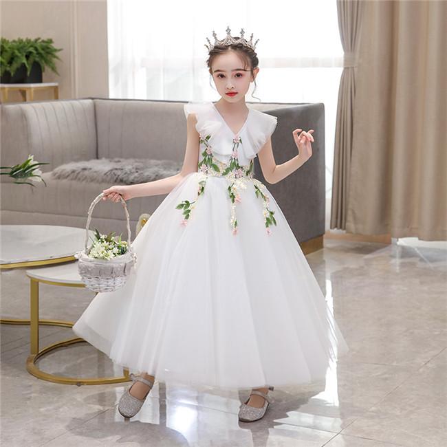 ピアノ発表会 ドレス 子供ドレス ワンピース お姫様 シャンパン