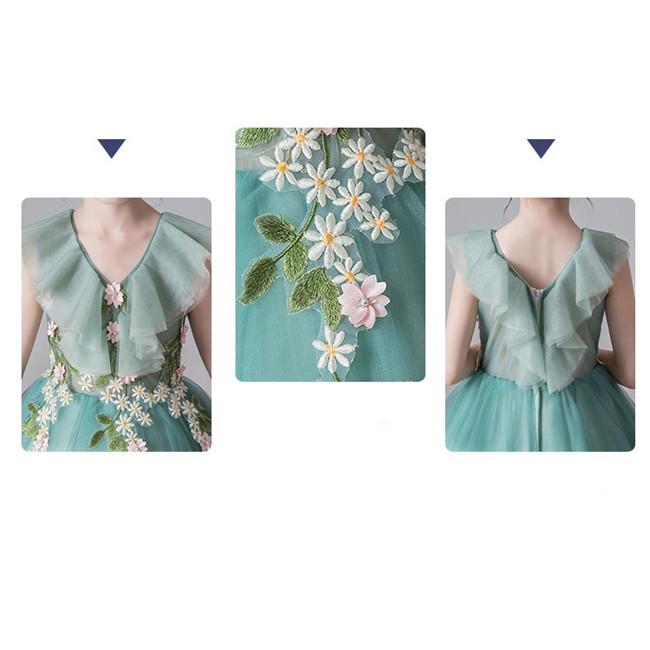 ピアノ発表会 ドレス 子供ドレス ワンピース お姫様 シャンパン