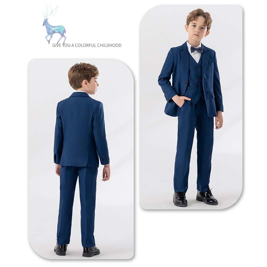 男の子 フォーマルスーツ 子供 スーツ ボーイズ キッズ 5点セット 発表