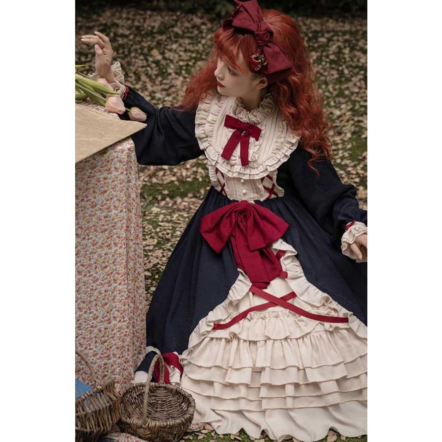 ロリータ 甘ロリ ワンピース Aライン Lolita メイド 女の子 コスプレ